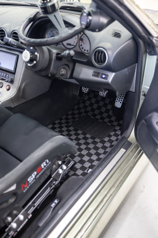 Nissan Silvia S15 checker floor mats