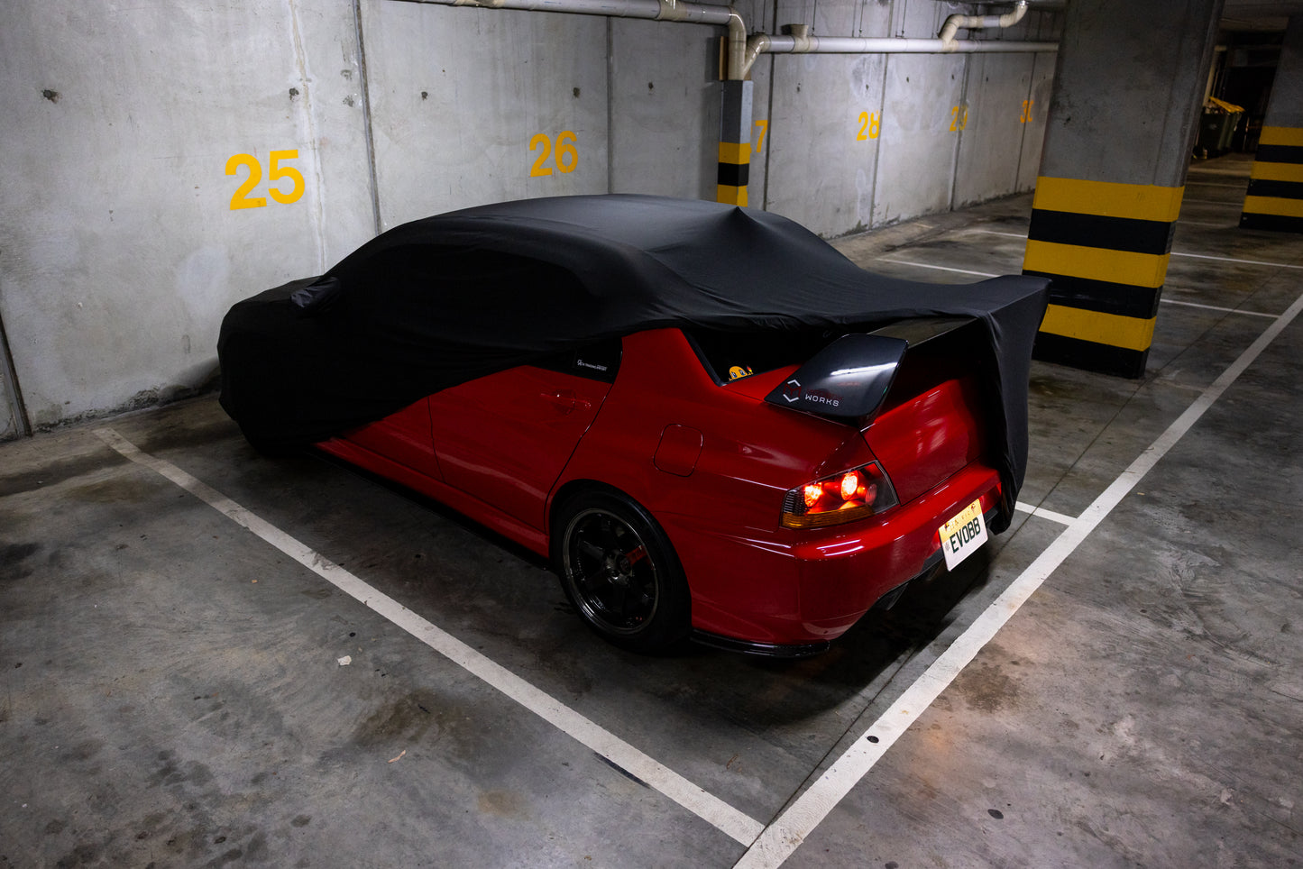 Mitsubishi Lancer Evolution Evo 7 Evo 8 Evo 9 CT9A Indoor Car Cover – Custom Fit Velvet Stretch Dust Cover