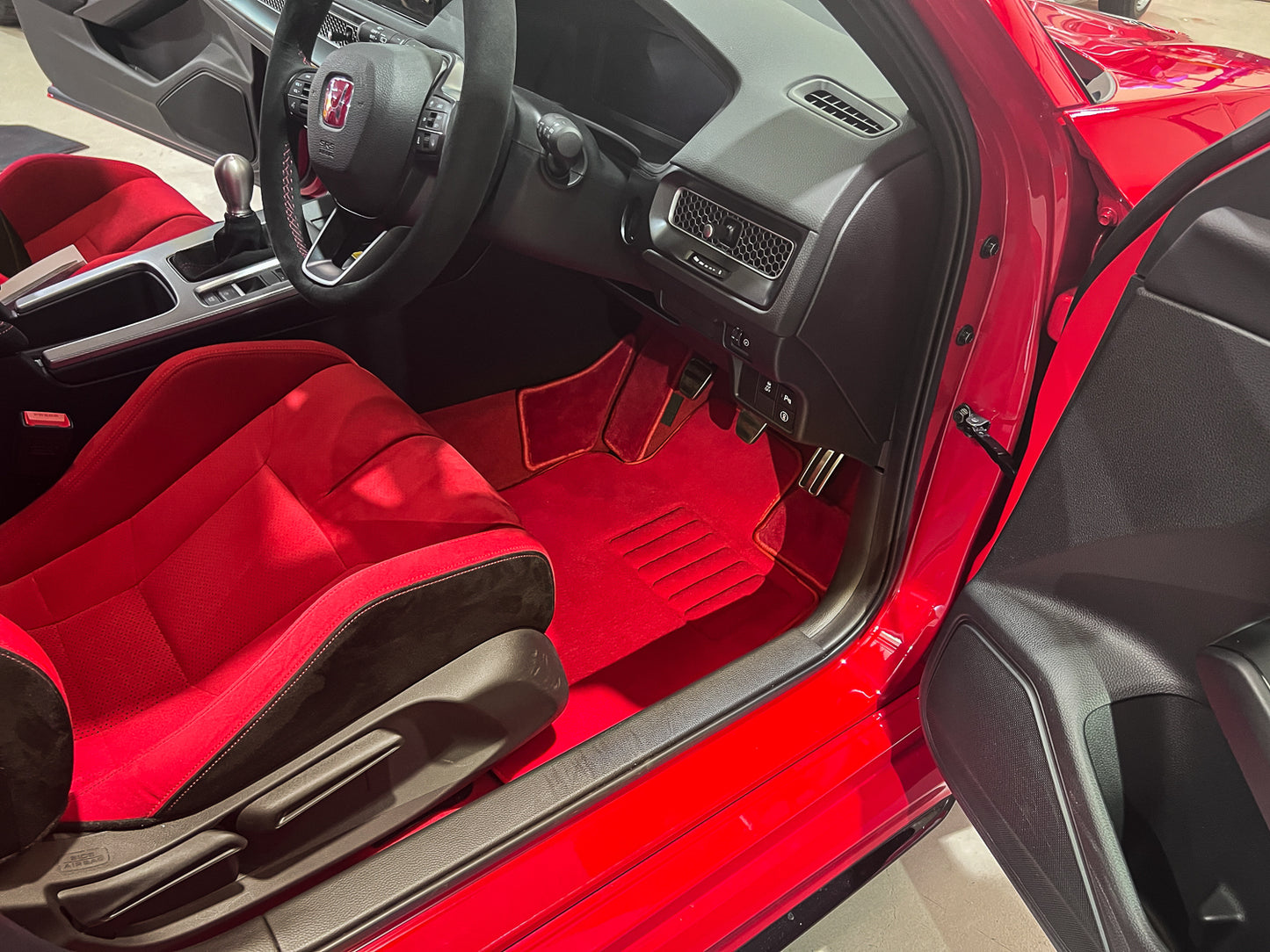 Honda Civic Type R FL5 FL1 DE5 INTEGRA TYPE S Racing Red Floor Mats Version 3