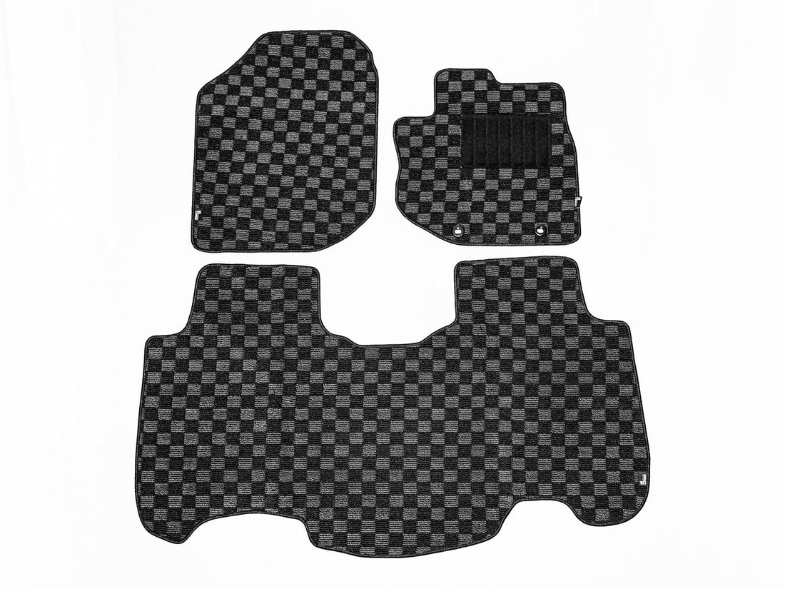 Honda Jazz and Fit checker floor mats cut to chassis code