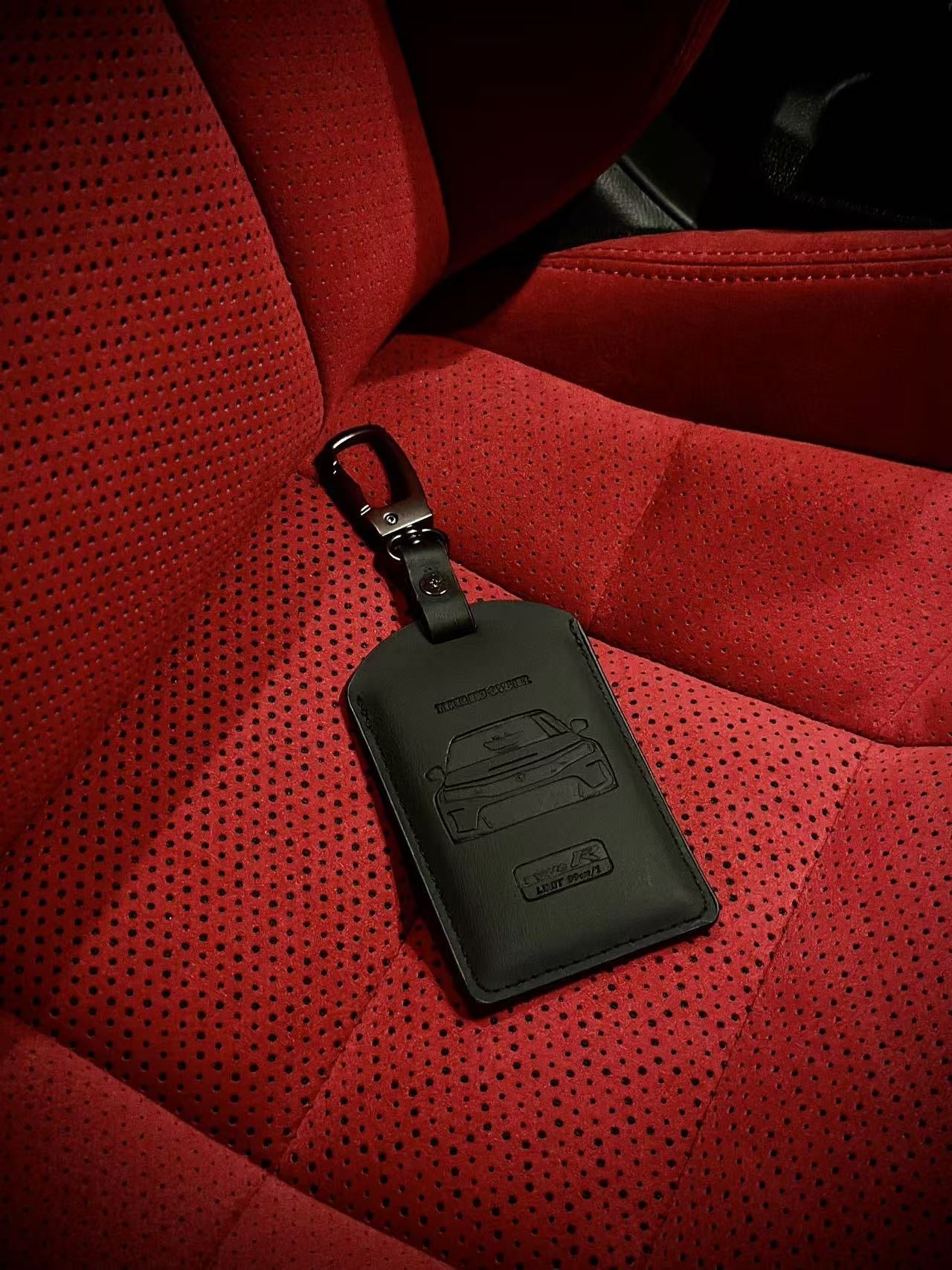 FL5 Type R Black Leatherand Grey Key Card Holder Per-Order