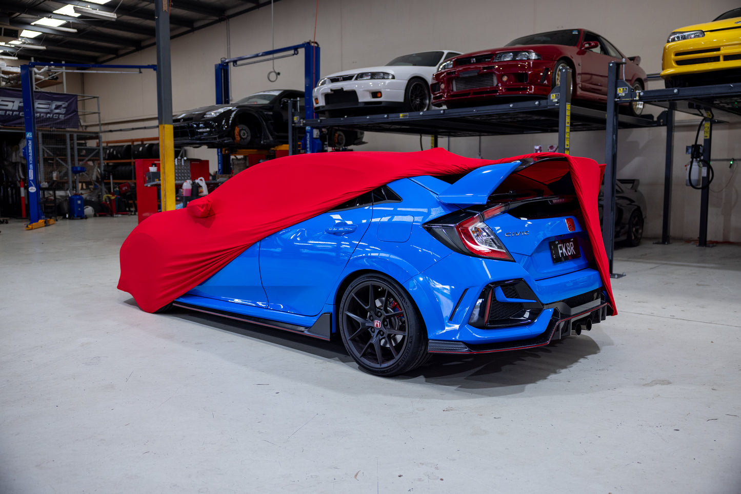 Honda Civic FK8 Type R Indoor Car Cover – Custom Fit Velvet Stretch Dust Cover