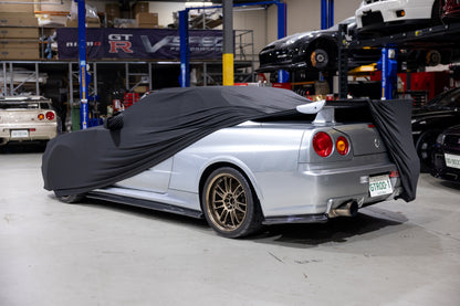 Nissan Skyline GTR R34 BNR34 Indoor Car Cover – Custom Fit Velvet Stretch Dust Cover