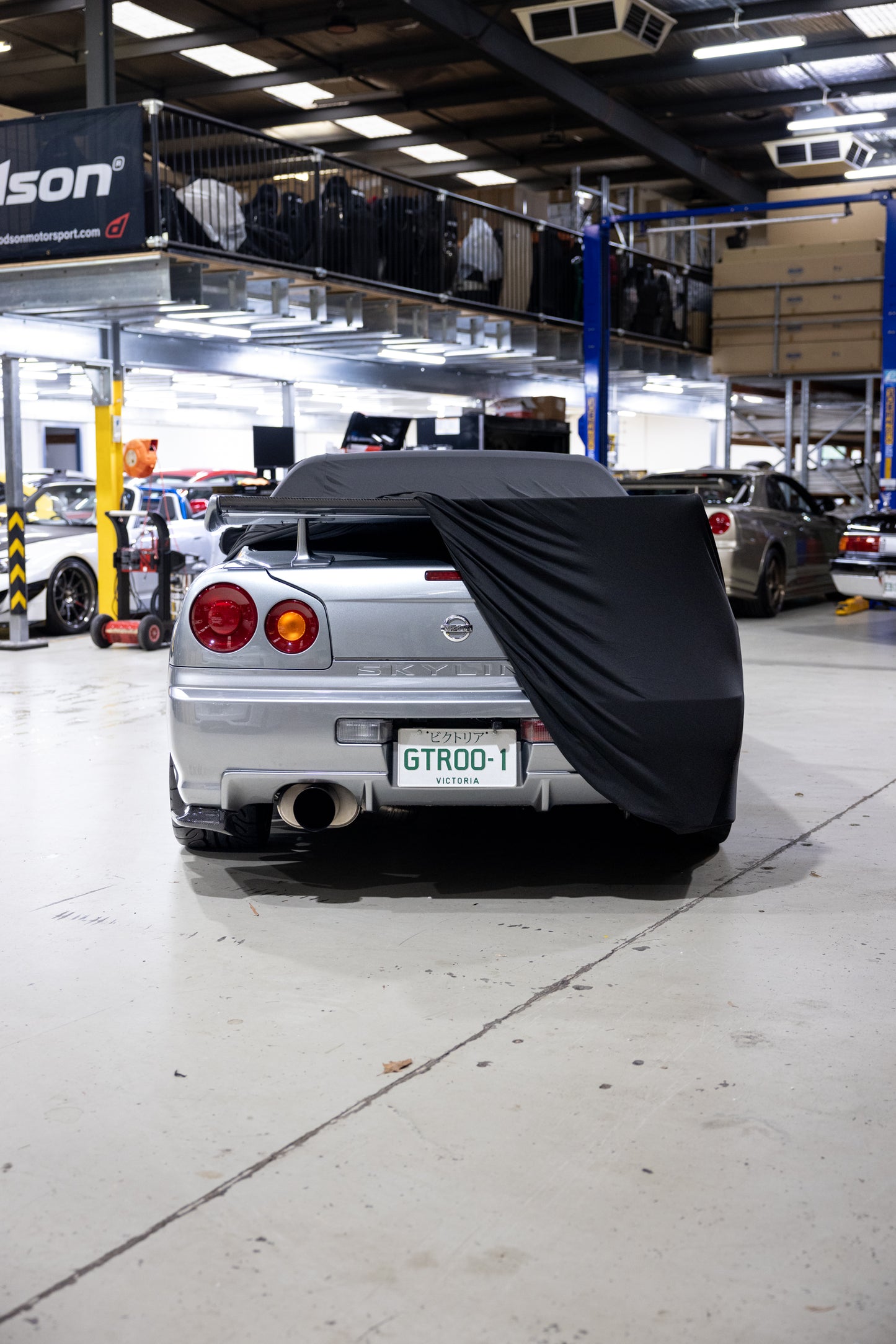 Nissan Skyline GTR R34 BNR34 Indoor Car Cover – Custom Fit Velvet Stretch Dust Cover