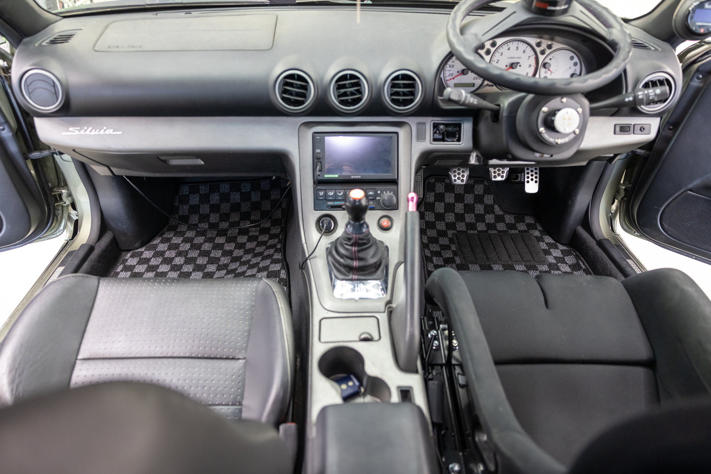 Nissan Silvia S15 Checker Floor Mats