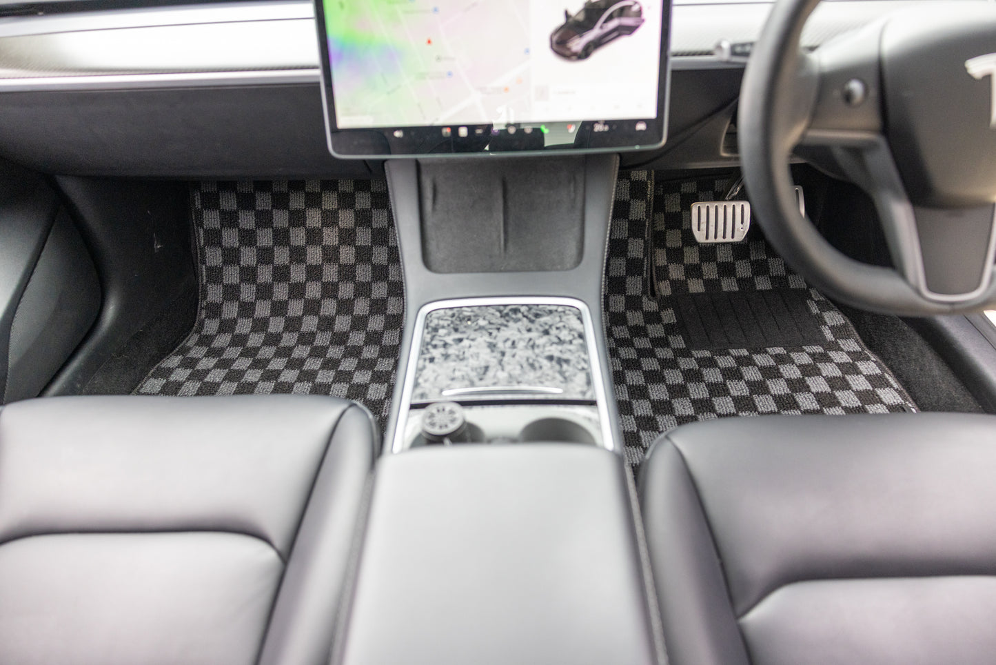 2019-2024 Tesla Model 3 Checker Floor Mats