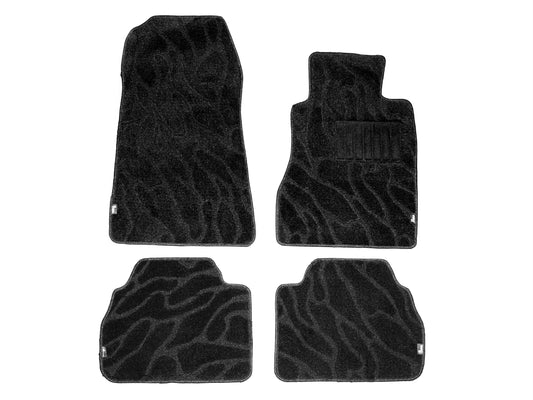 Mercedes-Benz 190E W201 Black Wave Style Replacement Floor Mats