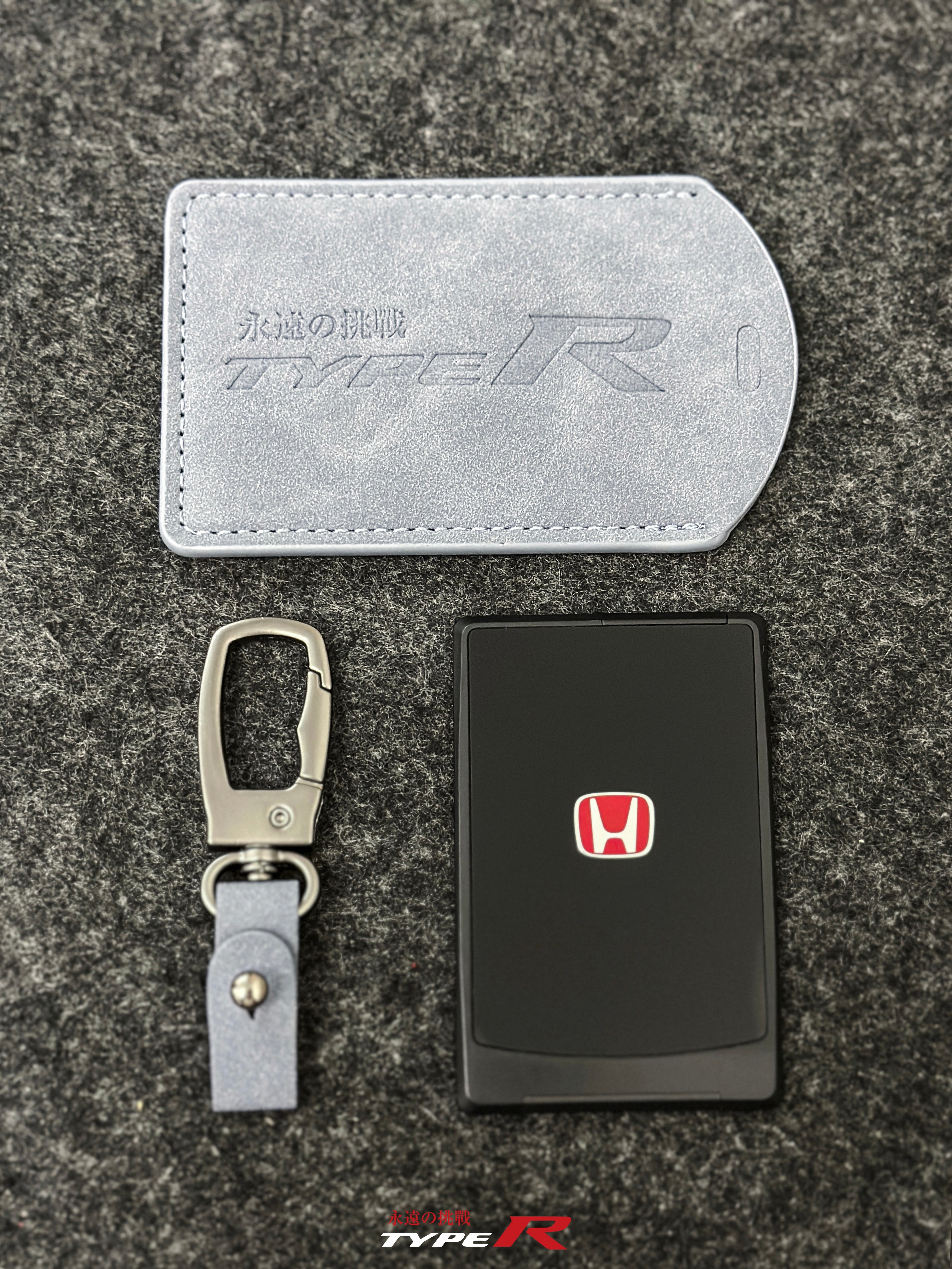 FL5 Civic Type R Grey Suede Key Card Holder | Dream Performance Australia