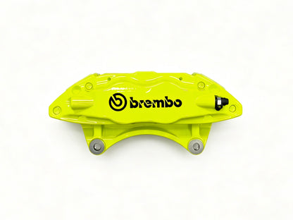 Rebuilt Brembo F50 caliper shown from the opposite side