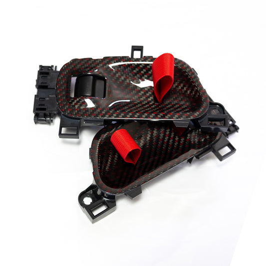 HONDA CIVIC FL5 TYPE R Red Carbon Door Pull Strap V2