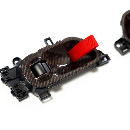 HONDA CIVIC FL5 TYPE R Red Carbon Door Pull Strap V2