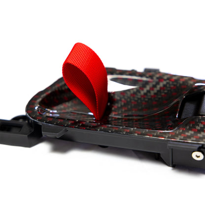 HONDA CIVIC FL5 TYPE R Red Carbon Door Pull Strap V2