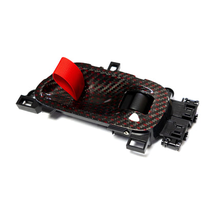 HONDA CIVIC FL5 TYPE R Red Carbon Door Pull Strap V2