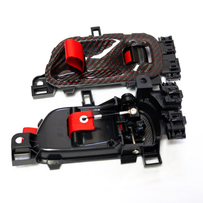 HONDA CIVIC FL5 TYPE R Red Carbon Door Pull Strap V2